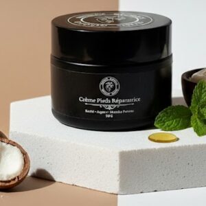 crème pieds réparatrice – karité, argan & menthe poivrée